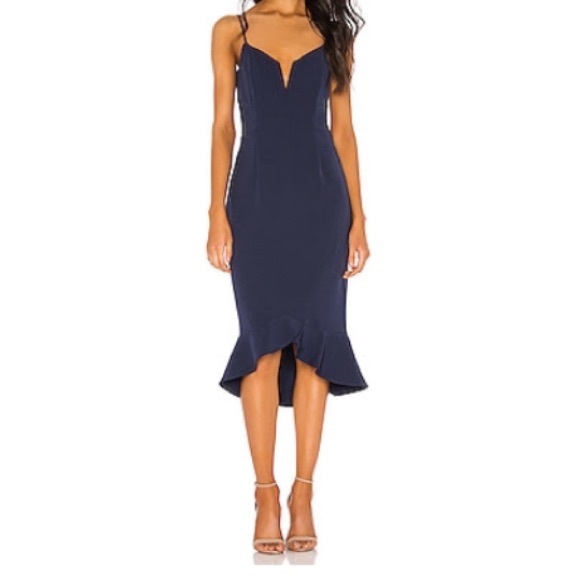 navy peplum dress